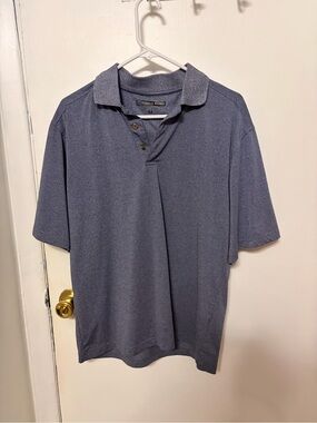 Pebble Beach Men’s Heather Slate Blue Polo